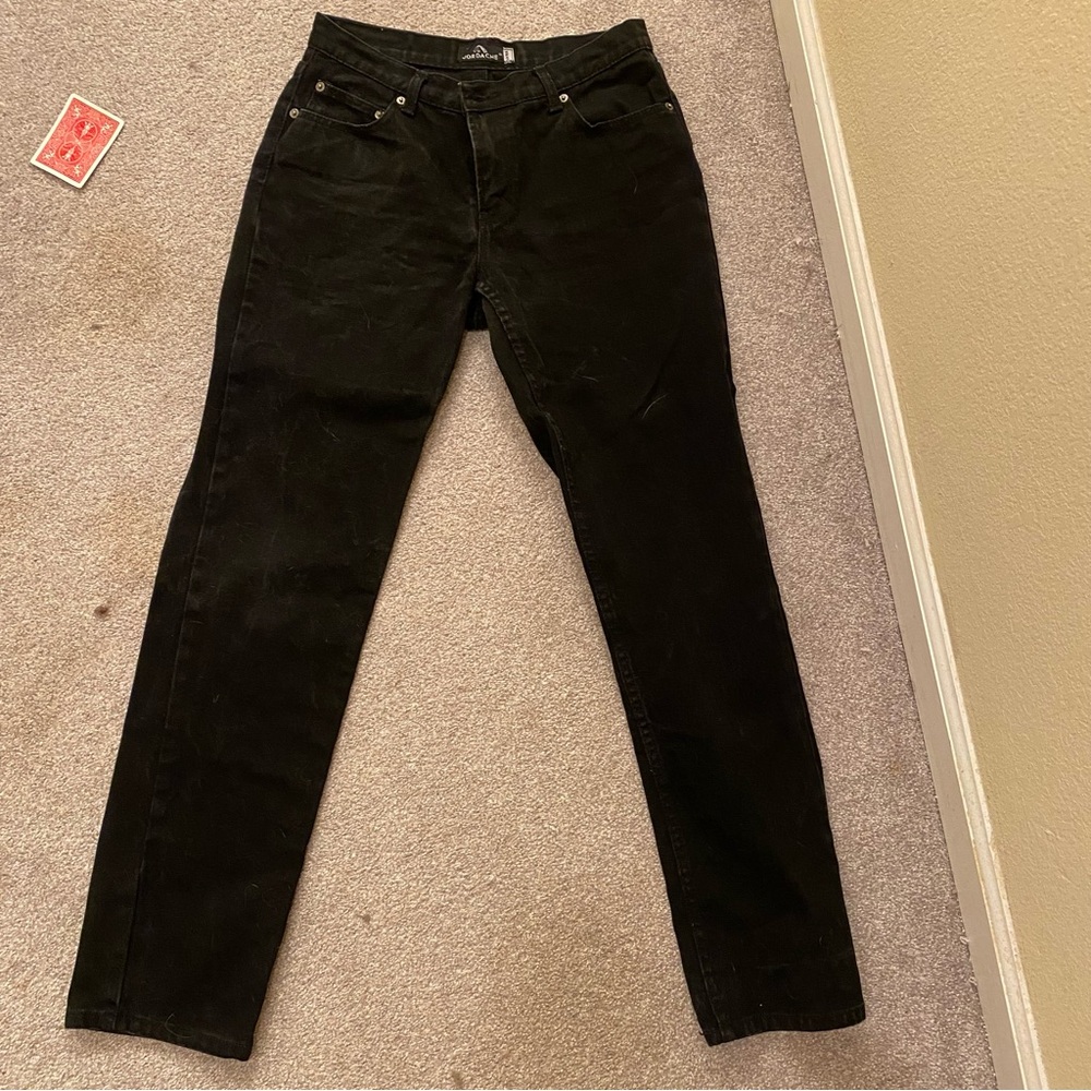 Jordache Black Straight Leg Jeans with Classic Style